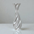 Silky Spiral Vase – Tall 3D Printed Sculptural Decor