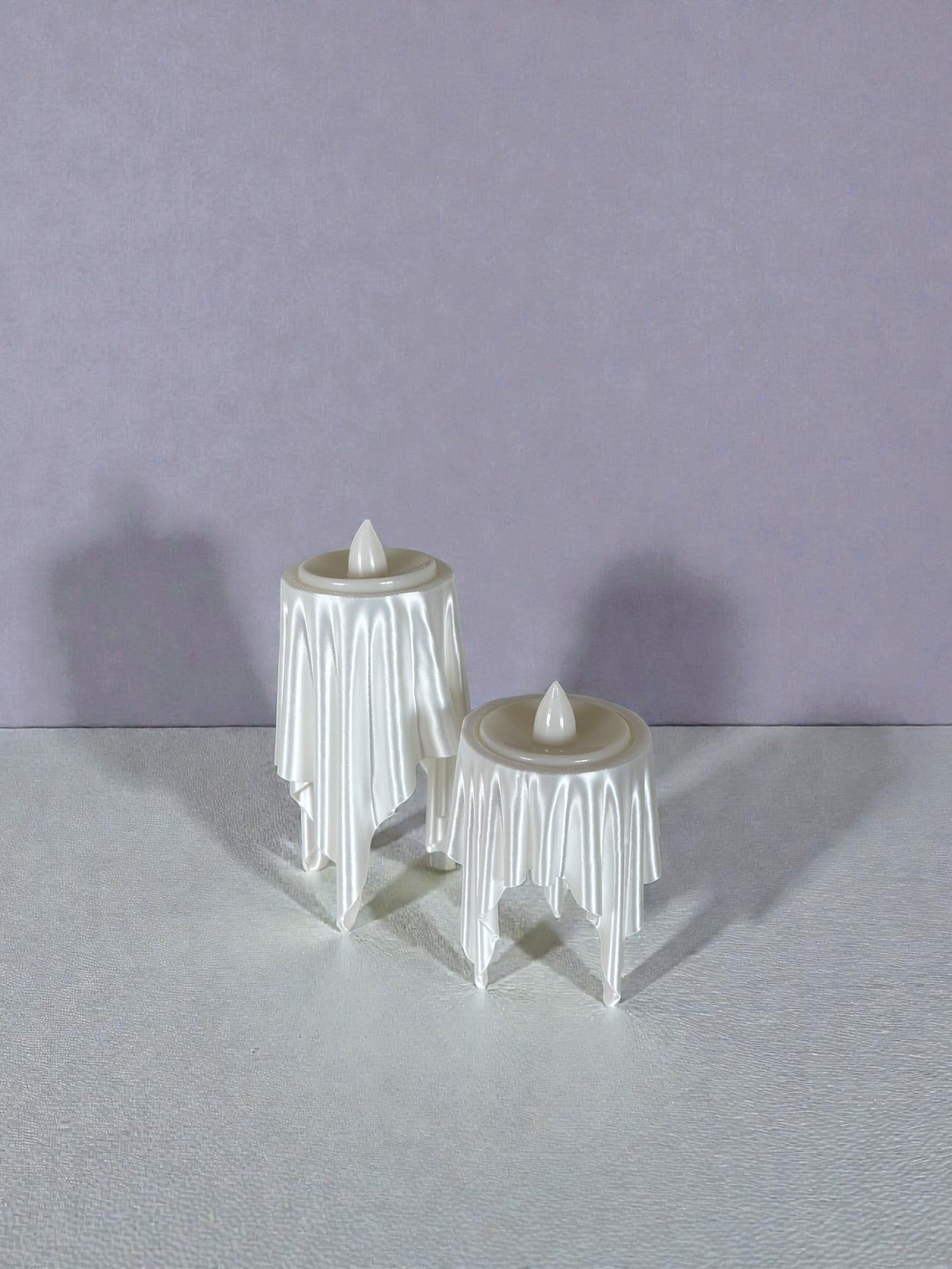 Draped Mini Table – LED Candle Holder