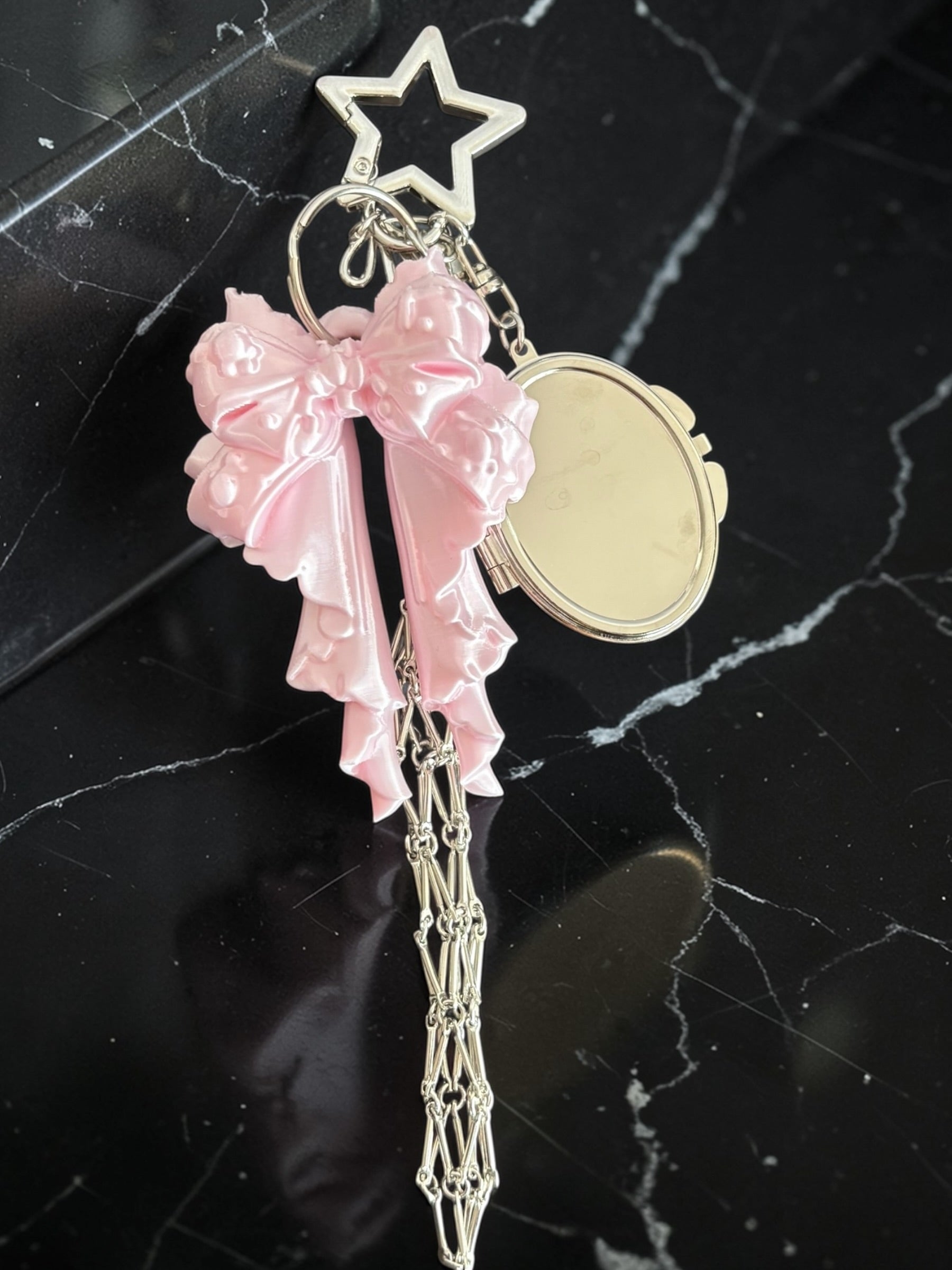 Silky Bow Keychain / Bag Charm