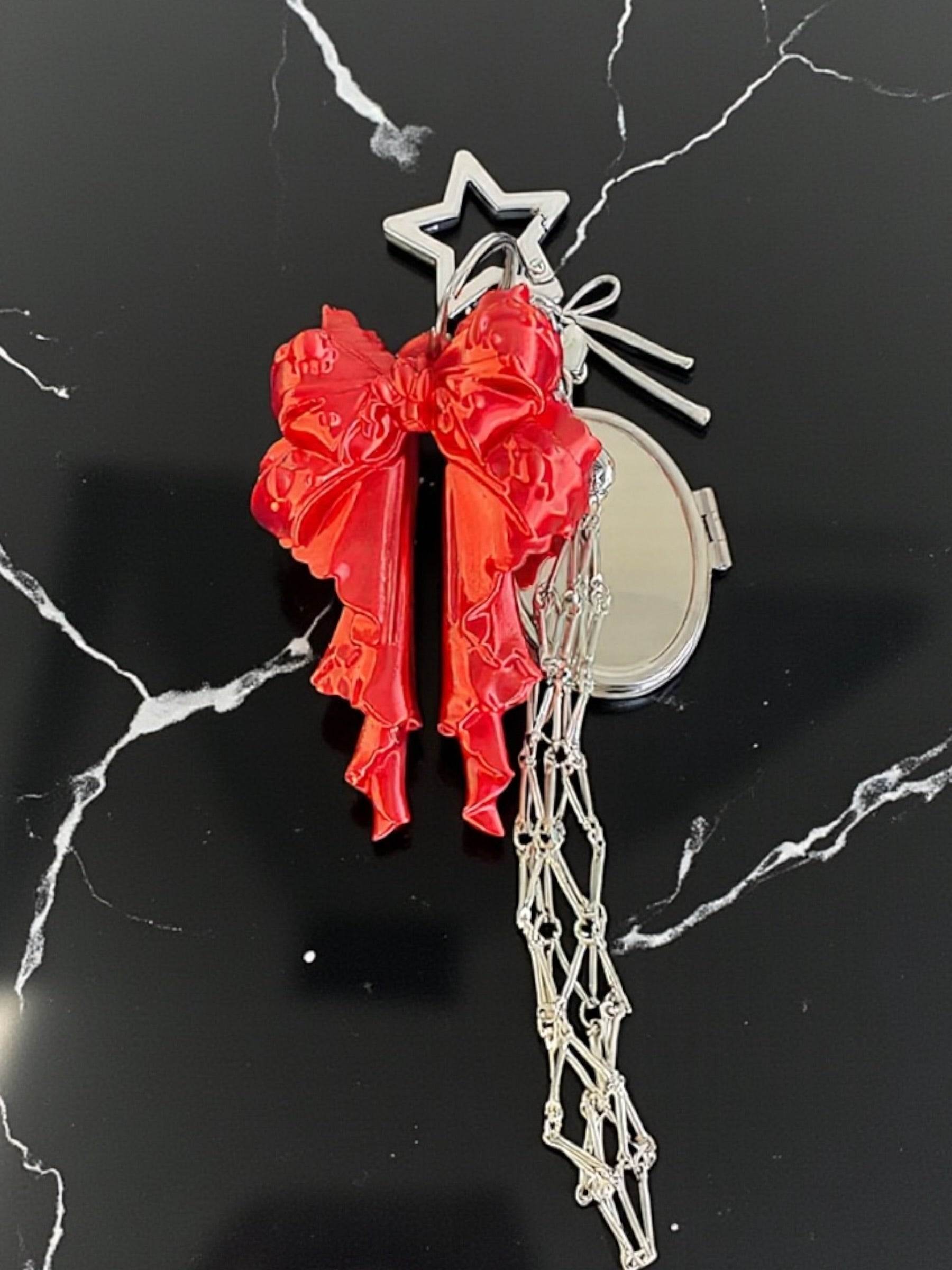 Silky Bow Keychain / Bag Charm